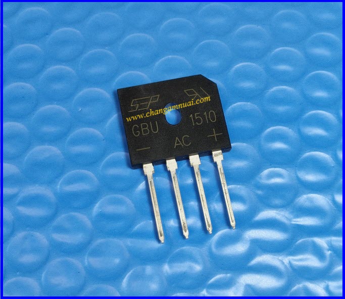 GBU1510 15A1000V ไดโอดบริดจ์ diode bridge ไซด์เล็ก