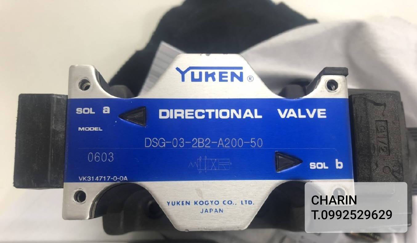 โซลินอยด์วาล์ว YUKEN DSG Series | วาล์วควบคุมทิศทาง ไฮดรอลิค Size 01-03 Coil AC-DC
