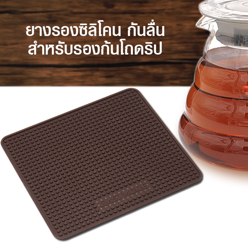 เสื่อยางกันลื่น สำหรับรองก้นโถดริป กันโถลื่น 90x98 mm. 1610-542