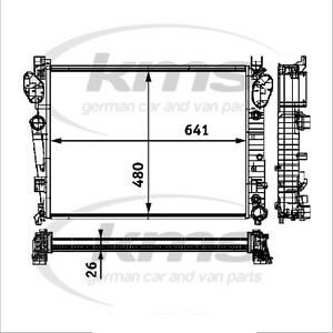 BEHR หม้อน้ำ BENZ S(W220) S280, S320 - M112 รุ่นหลัง