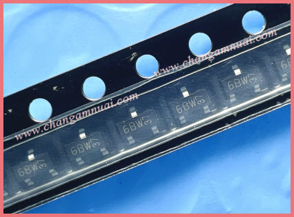 BC817-25 มาคกิ้ง 6BW ทรานซิสเตอร์ PNP 45V 0.5A SOT-23 แพ็คละ 10 ตัว