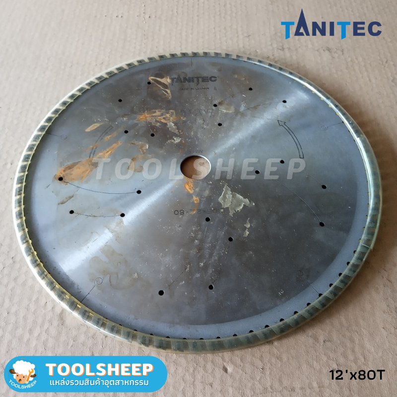 ใบเลื่อยตัดเหล็ก / โลหะ TANITEC ขนาด 12 นิ้ว แบบ DRY CUT