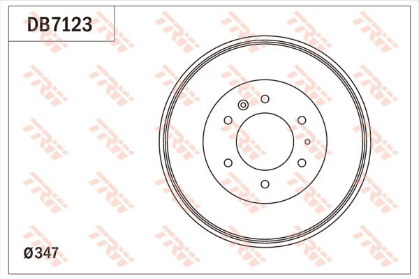 จานดรัม (หลัง) Ford Ranger T6 (4WD,Wildtrak ยกสูง) ปี 2012 - 2017