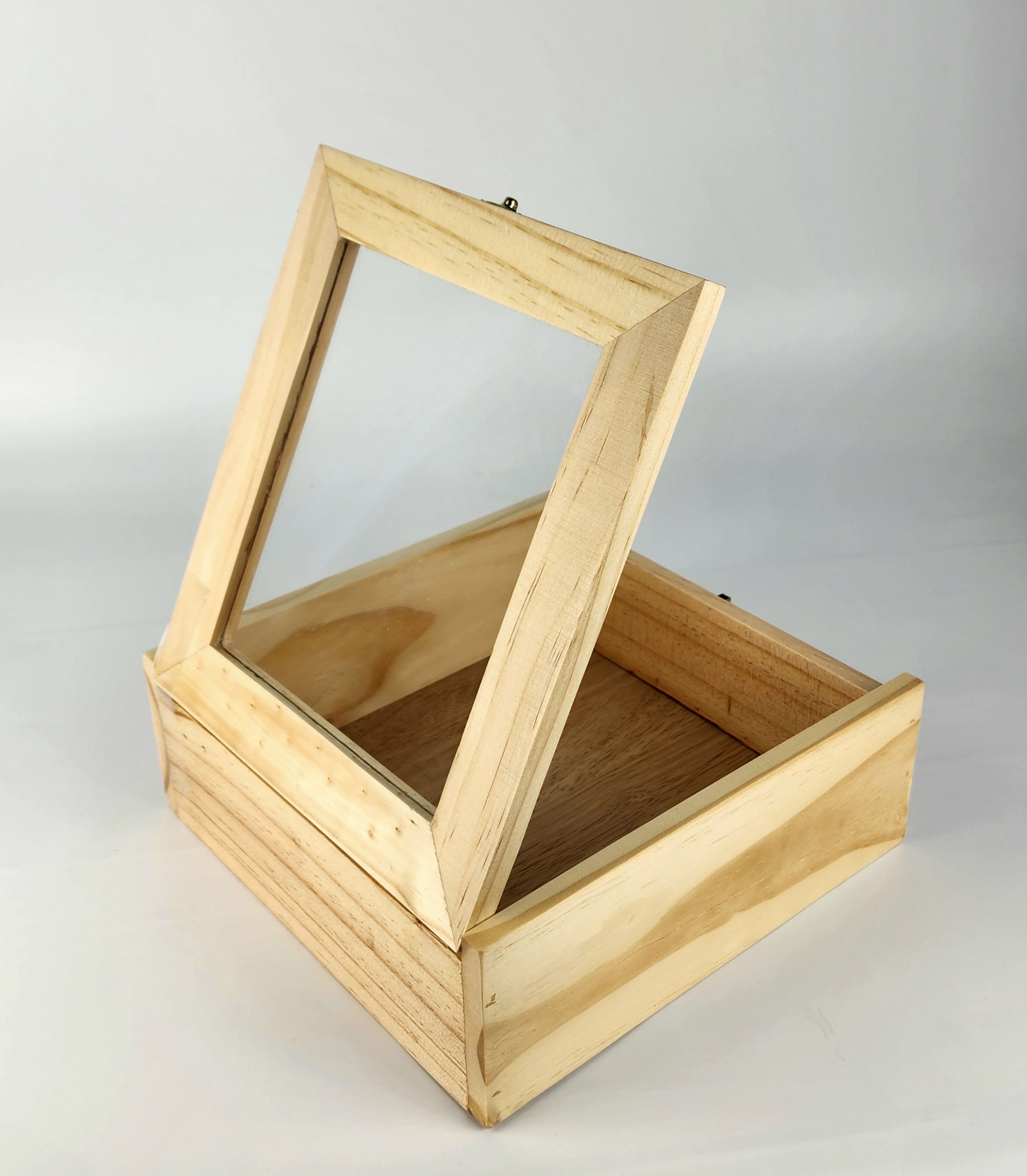 MINIWOOD กล่องมีฝา กล่องไม้สน กล่องไม้