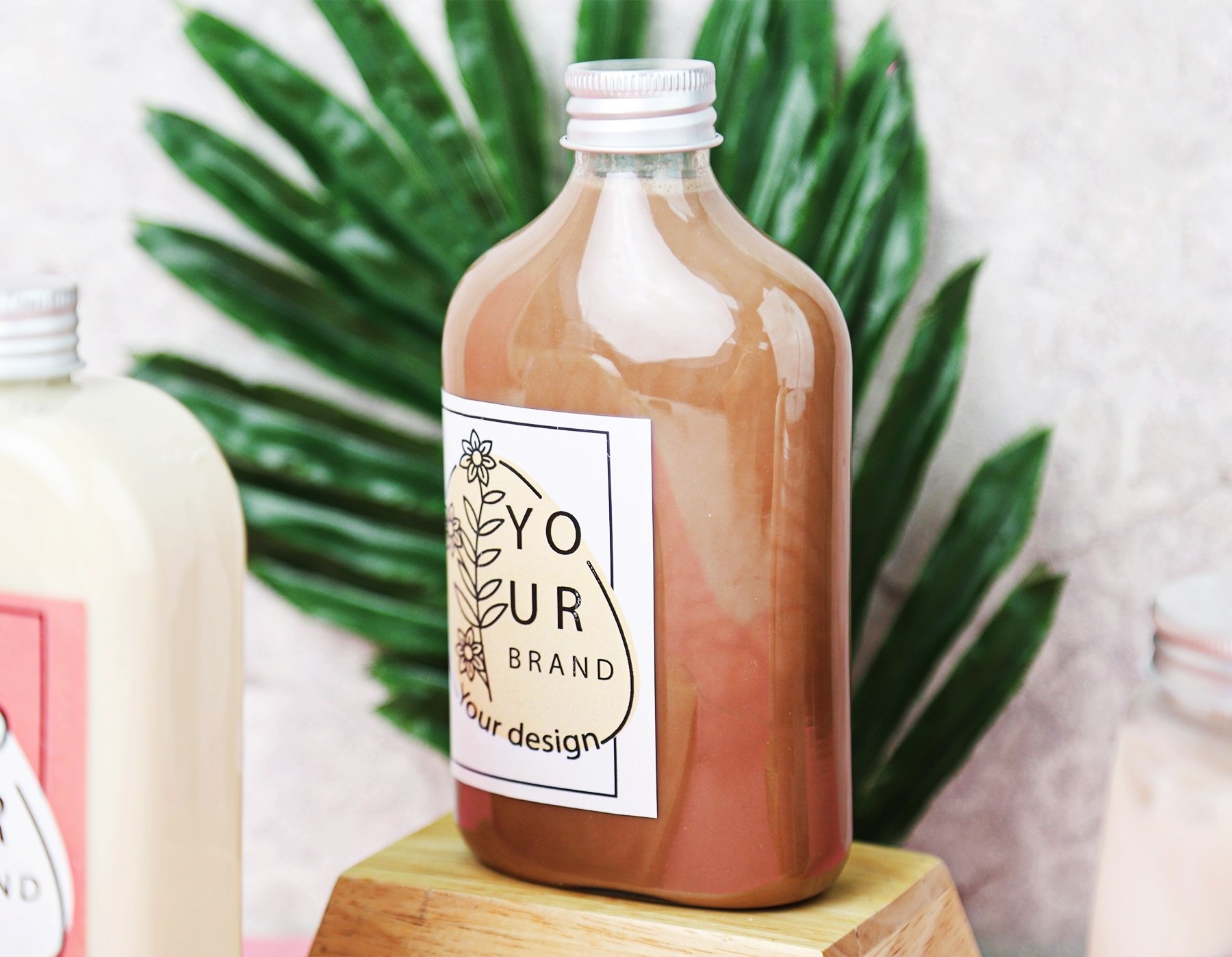ขวดพลาสติกPET ฝาอลูมิเนียมสีเงิน 350ml. LP