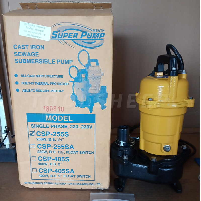 ปั๊มแช่ดูดโคลน MITSUBISHI รุ่น CSP Series