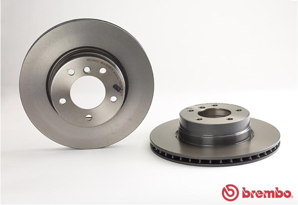 จานเบรค BMW E60 E61 (คู่หน้า) ปี 2003 - 2010 / Brembo