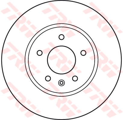 จานเบรค (หน้า) CHEVROLET CAPTIVA ปี 2007 - 2016 (TRW)