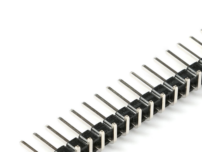 2.54 mm Right Angle Single Row Pin Male Header 40 Pin
