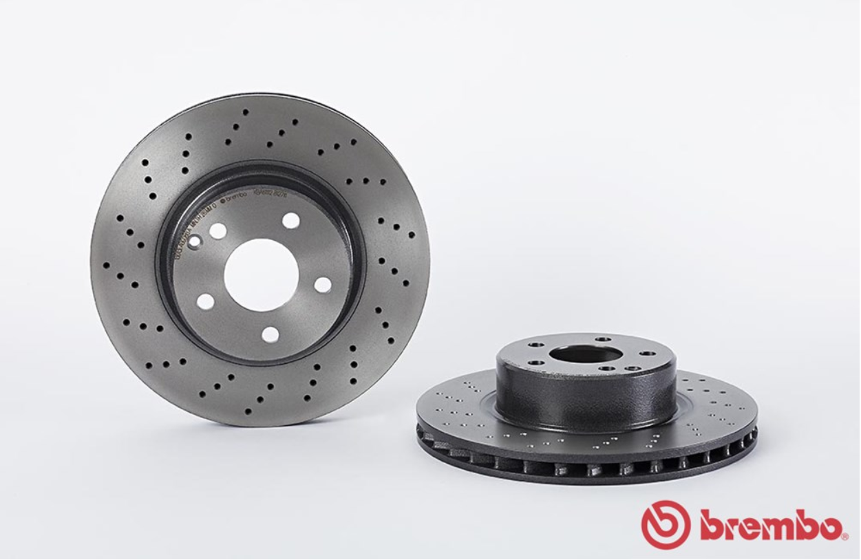 จานเบรค Mercedes-Benz W220 S280 320 (คู่หน้า) ปี 2001 - 2006 / Brembo