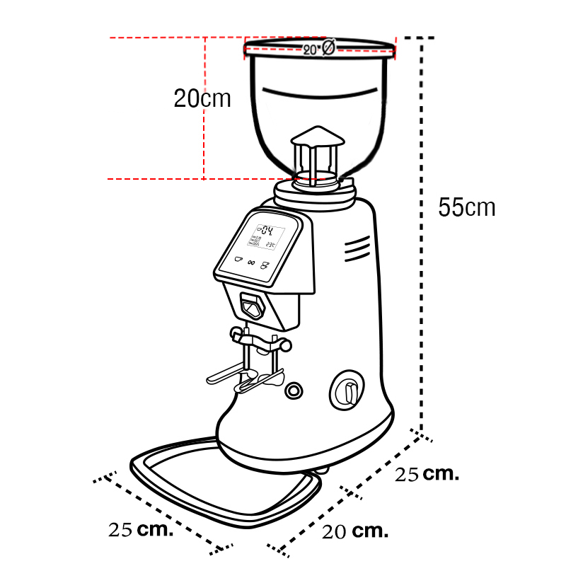 เครื่องบดกาแฟ ดิจิตอลทัชกรีน 350W. 1614-190