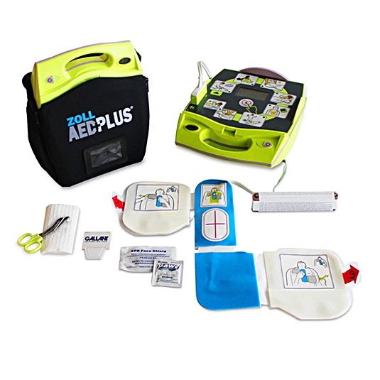 เครื่องกระตุ้นหัวใจ ยี่ห้อ ZOLL รุ่น AED PLUS 2.27 x 3.02 นิ้ว