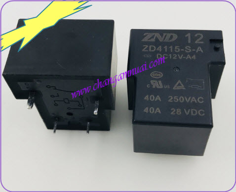 รีเลย์เครื่องเชื่อมไฟฟ้า SLA-12VDC-SL-A 4ขา 40A