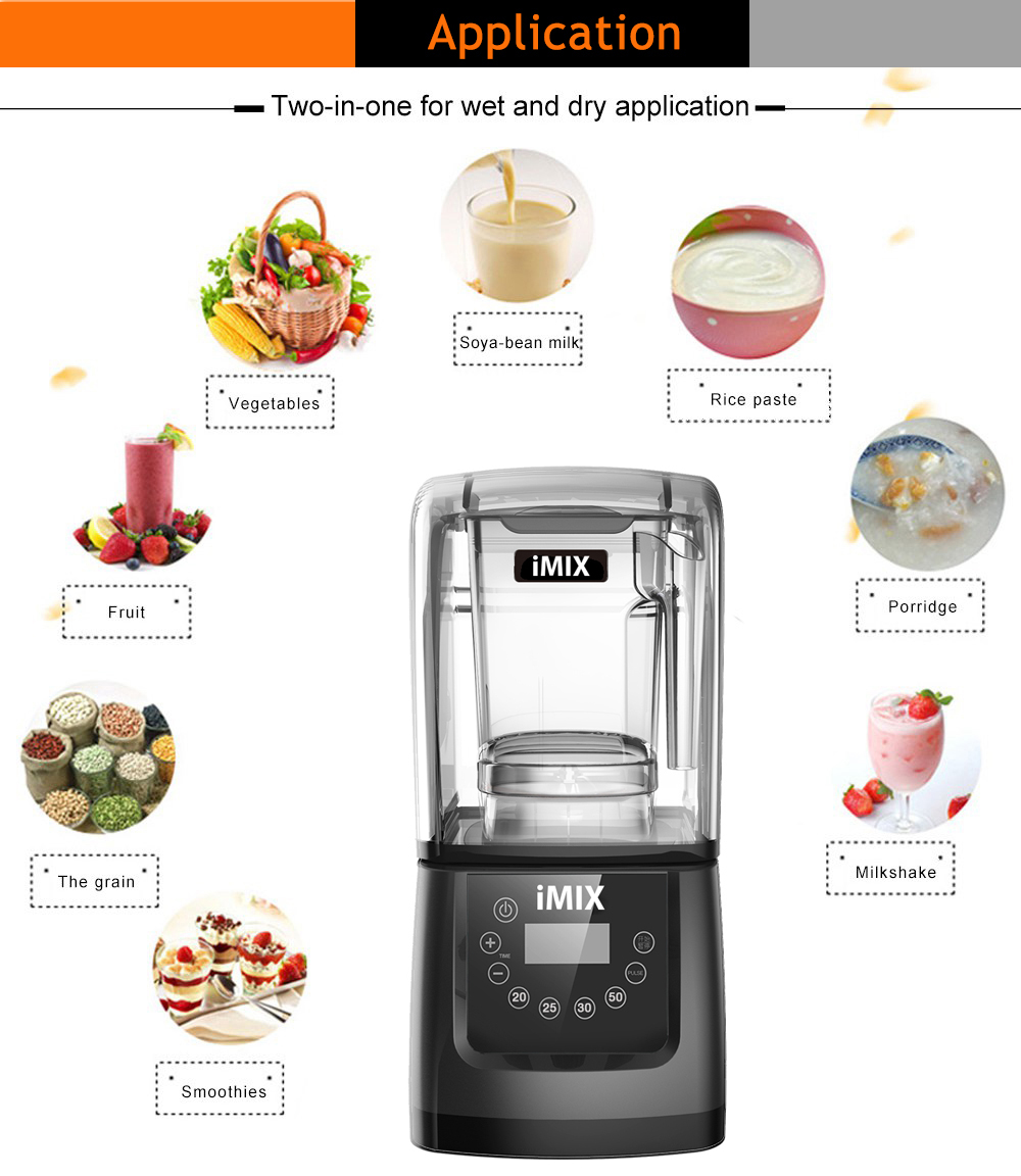 เครื่องปั่นไอมิกซ์ IMIX แบบมีกล่องเก็บเสียง 1800W 1602-115