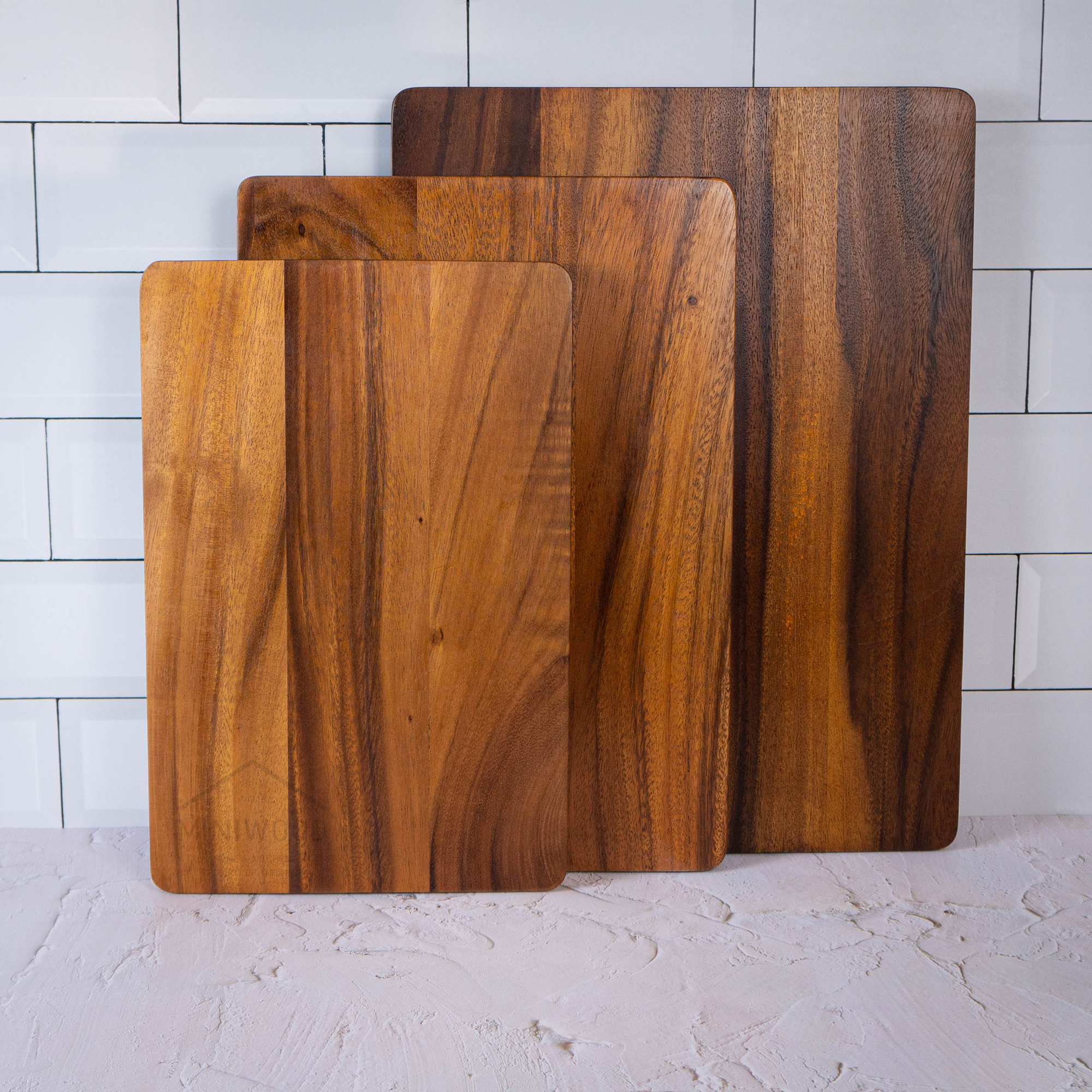 MINIWOOD เขียงไม้ใหญ่ 14"x24" เขียงไม้จามจุรีไม้แท้ Wooden cutting board FOOD GRADE