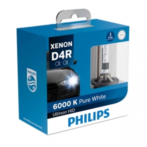 หลอดไฟรถยนต์ Philips Ultinon หลอด D4R 6000K