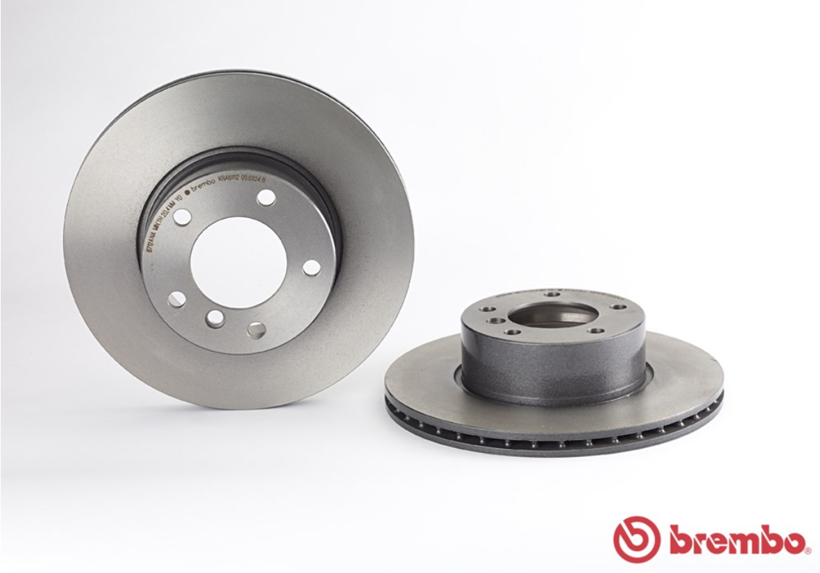 จานเบรค BMW E39 520i 525i (คู่หน้า) ปี 1995 - 2003 / Brembo