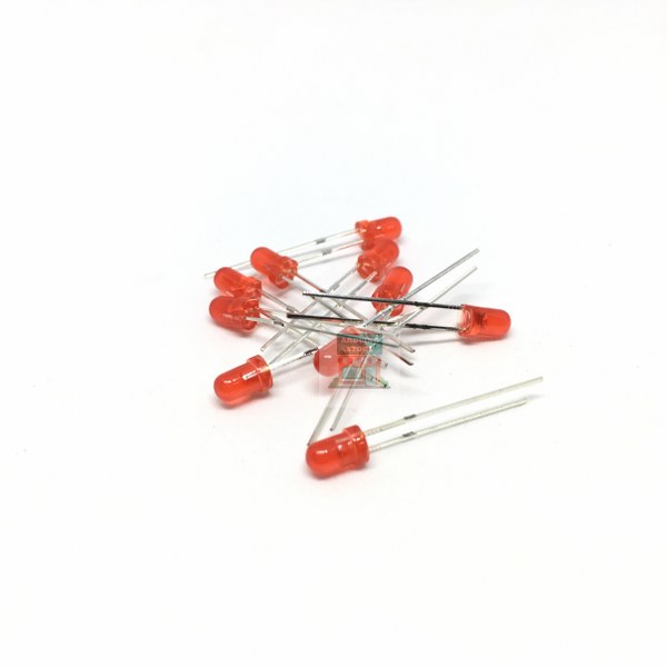 3mm LED Red 10pcs