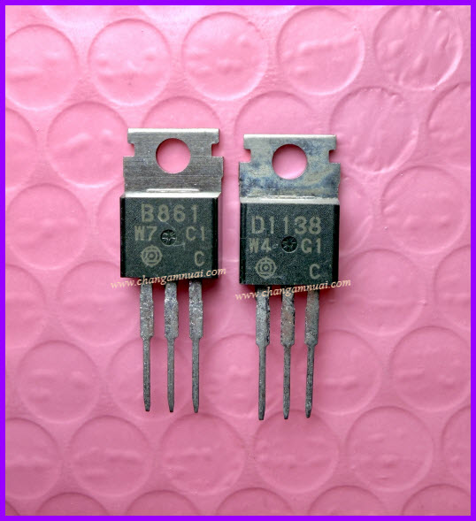 D1138 B861 150V 2A ทรานซิสเตอร์ Drive TO-220 ยี่ห้อ Hitachi แท้ สินค้าคู่ละ