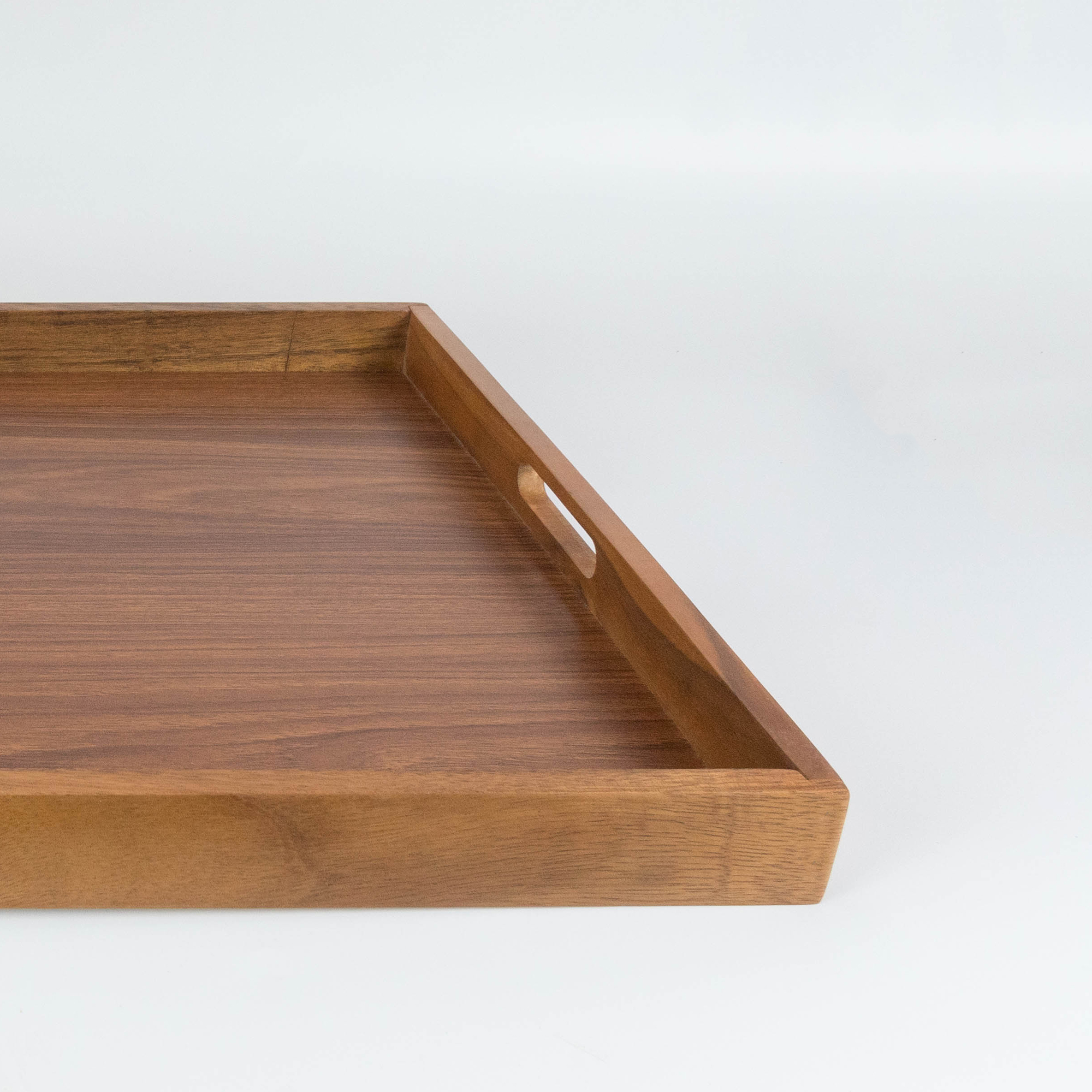 MINIWOOD ถาดเสิร์ฟใหญ่ พื้นหนา ถาดวางของ Wooden Tray ไม้จามจุรี