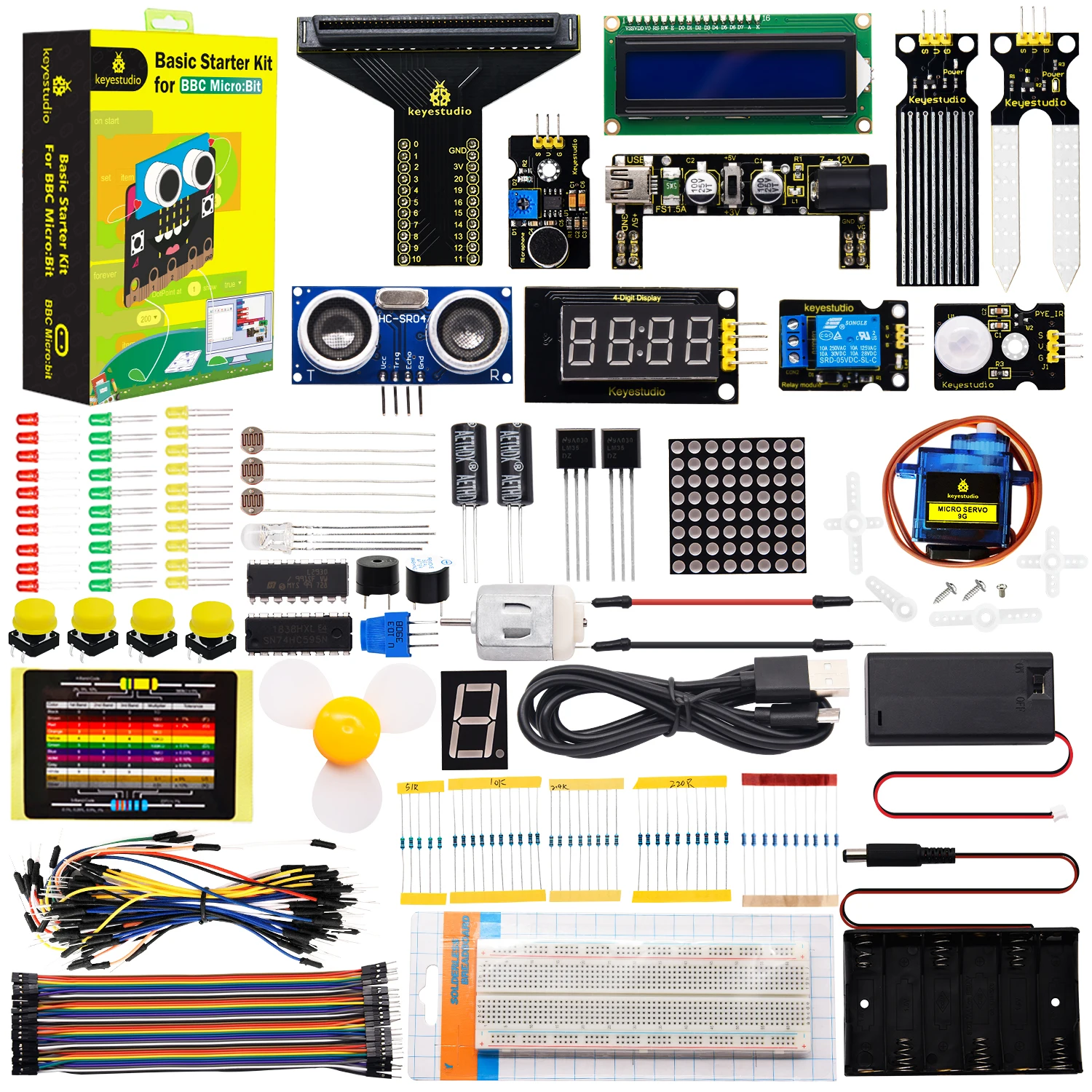Keyestudio Microbit V2 Basic Starter Kit (ชุดเรียนรู้ไมโครบิต V2 สำหรับผู้เริ่มต้น)