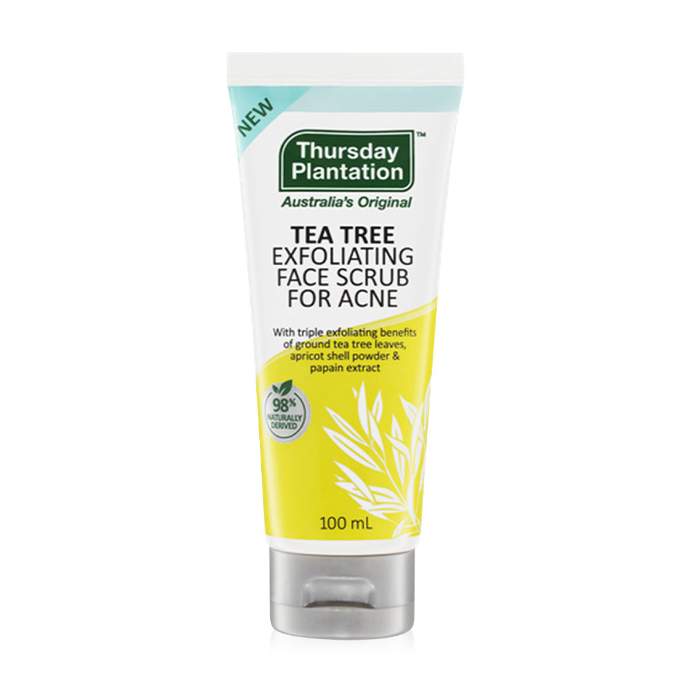 Thursday Plantation Tea Tree Exfoliating Face Scrub for Acne 100ml. Australia's Original ผลิตภัณฑ์สครับผิวหน้า 100ml.