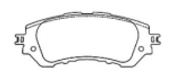 ผ้าเบรค ROKBUL (หน้า) TOYOTA YARIS 1.2 ปี 2013 on (DP2261)