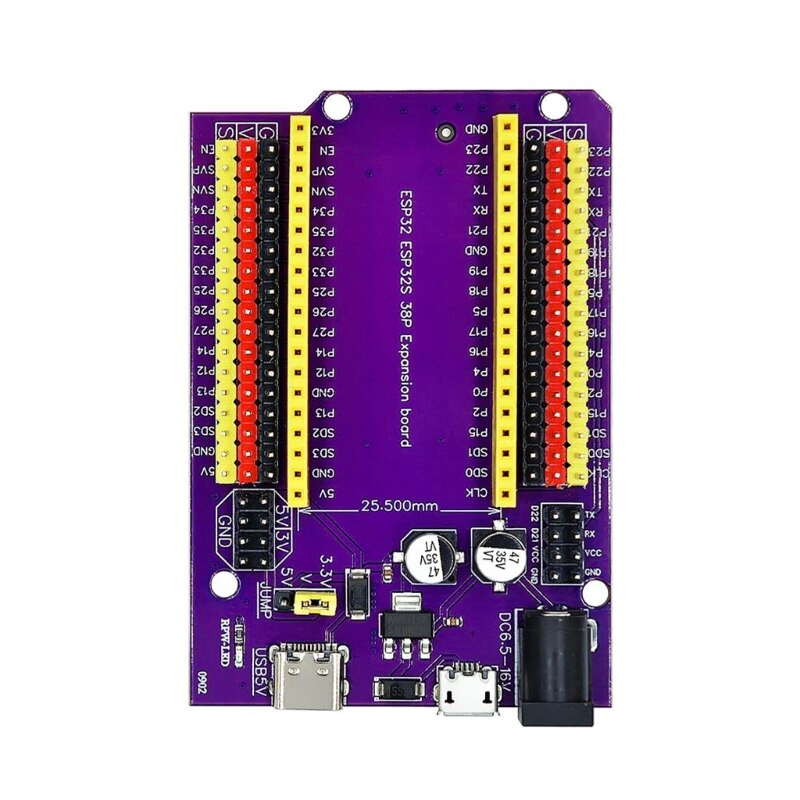 ESP32 Expansion Board 38Pins WROOM-32D/32U Module