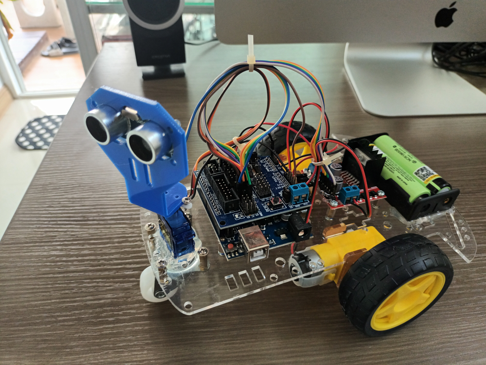 ชุดคิท หุ่นยนต์ Arduino หลบสิ่งกีดขวาง (Ultrasonic)