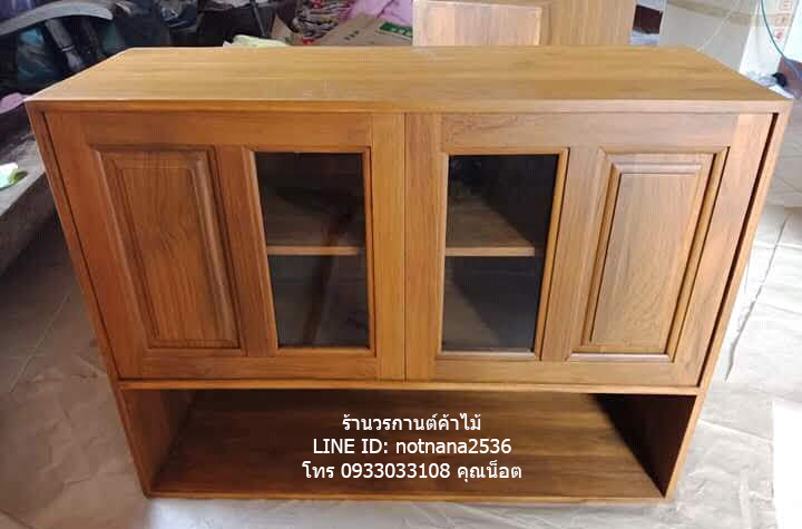 ตู้ลอยไม้สักรหัสE34