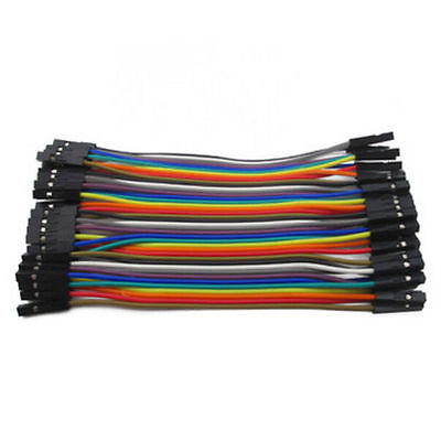 Jumper (F2F) cable wire 40pcs 10cm 2.54mm Female to Female