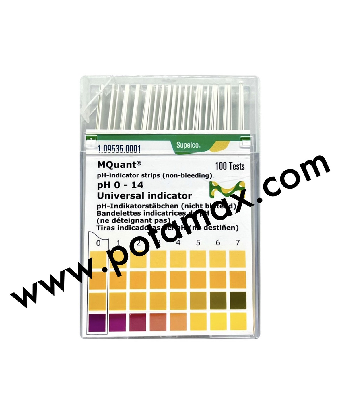 กระดาษวัดค่าpH 0-14 แบบละเอียด 100 แถบ