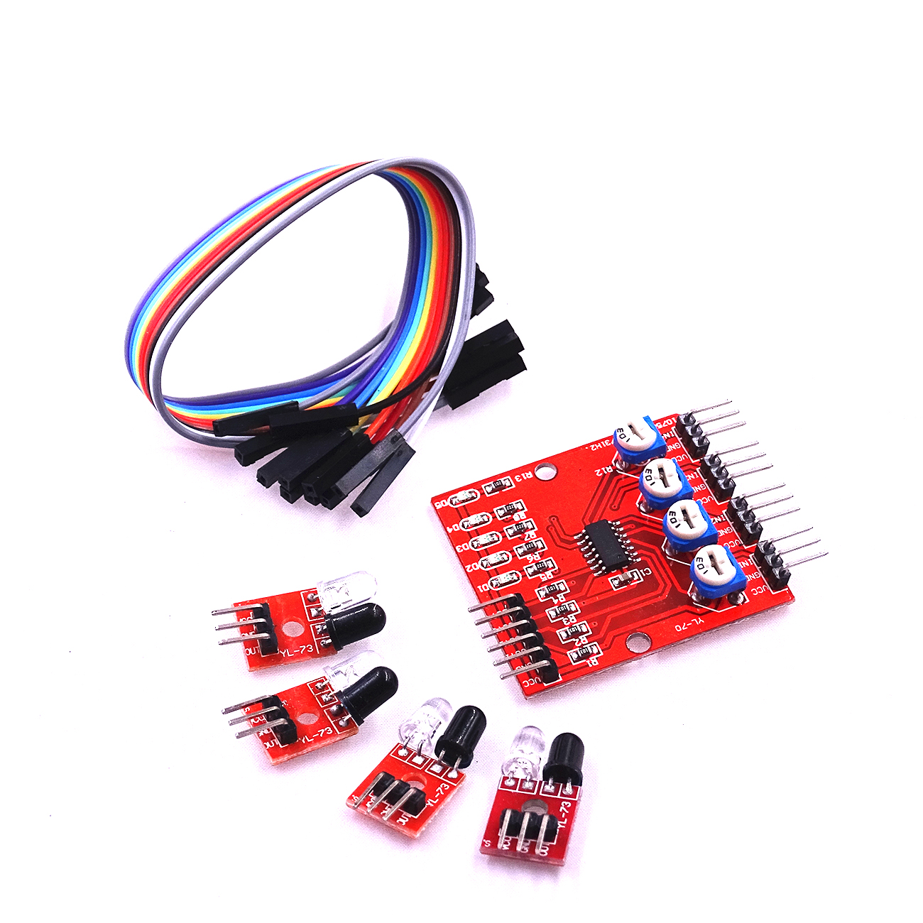 4 Channel Infrared Detector Tracing Sensor Module