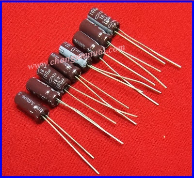 100uf16v แพ็คละ10ตัว