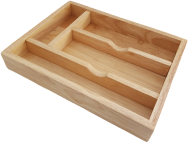 MINIWOOD ถาดช้อนส้อม ไม้จริง Spoon Tray ใช้กับเครื่องล้างจานได้