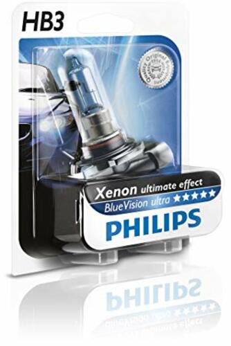 หลอดไฟรถยนต์ Philips HB3 9005 Blue Vision 12V 65W P20D แพ๊คคู่