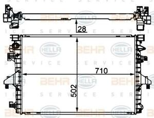 BEHR-P หม้อน้ำ VAG VW รถตู้ Caravelle (T5) 2.0 Bi TDi ปี 2010 ขึ้นไป