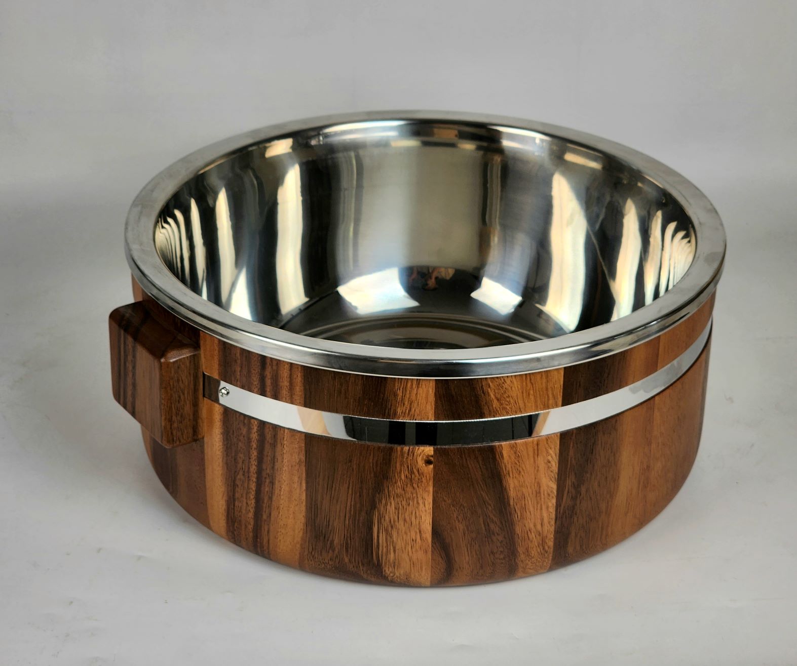 MINIWOOD ถังน้ำ อ่างไม้จามจุรี พร้อมไส้สแตนเลท ขนาดโต 14นิ้ว และ 16 นิ้ว