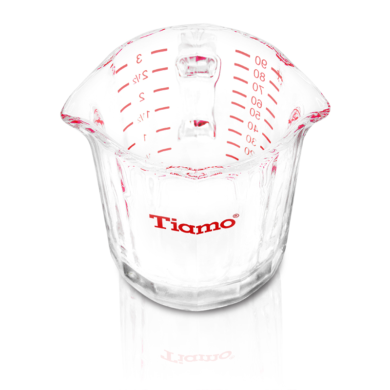 แก้วตวง Tiamo 2 ปาก 90 ml. มีหูจับ 1610-552