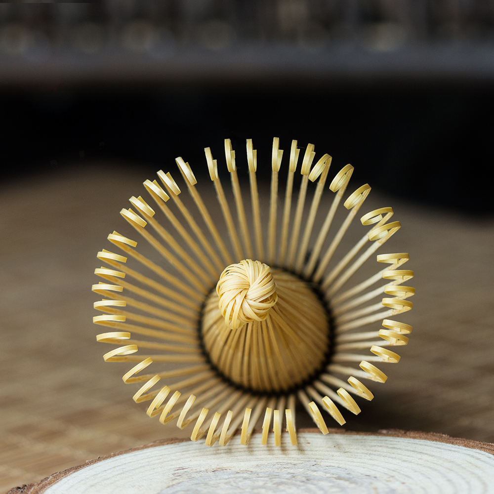 แปรงไม้ไผ่ แปรงคนมัทฉะ แปรงชงชาเขียวญี่ปุ่น มี 120 เส้น 1610-647