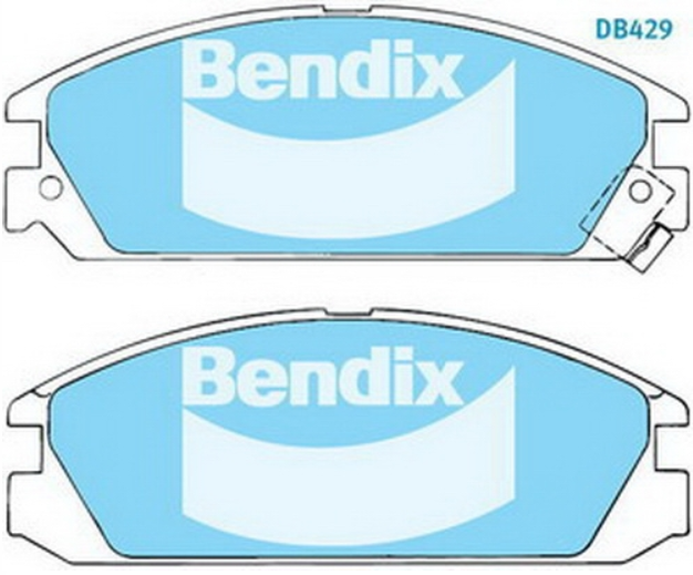 ผ้าเบรค-หน้า Honda 2.0 LX / EX ปี 1986 - 1989 (Bendix GCT)