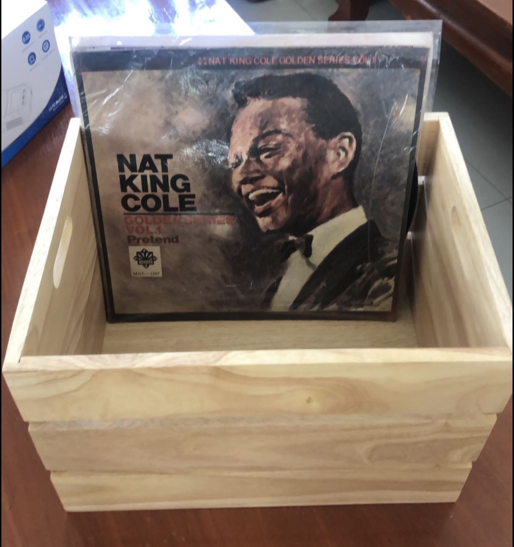 MINIWOOD ลังไม้ กล่องไม้ wooden box ชั้นวางของ DIY ไม้ยางพารา size L 23 X 27 X 35.5 ซม.