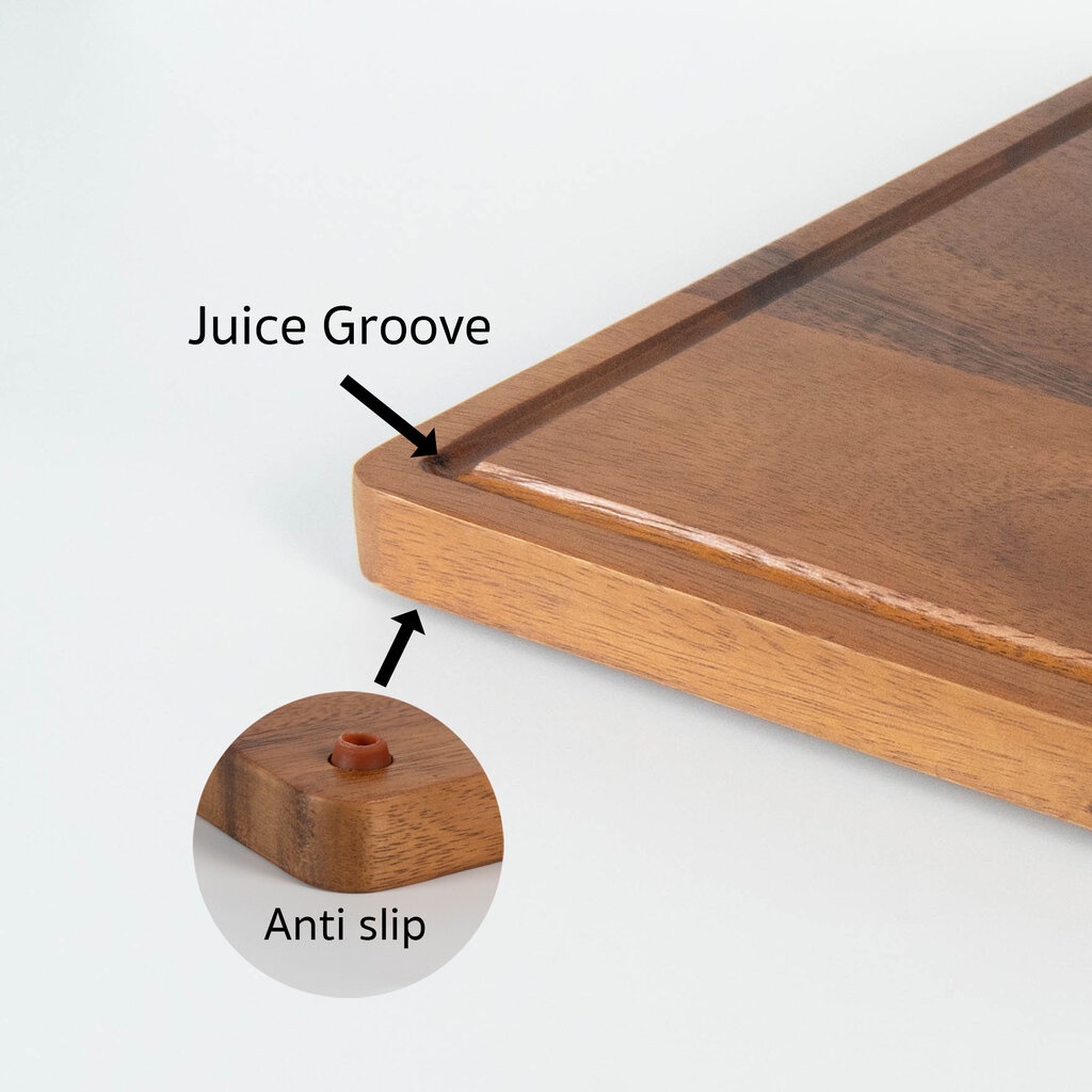 MINIWOOD เขียงไม้ ไม้จริง ขนาด 10x15", 12x12" Food Grade Wooden cutting board