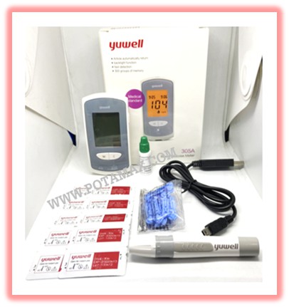 เครื่องตรวจน้ำตาลและแผ่นตรวจ Yuwell