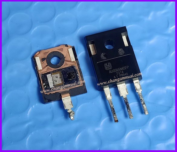 AUGS65N65FP 650V 65A IGBT บอร์ดรถ EV TO-247 สินค้าถอด คละขาสั้น-ยาว สินค้าชิ้นละ
