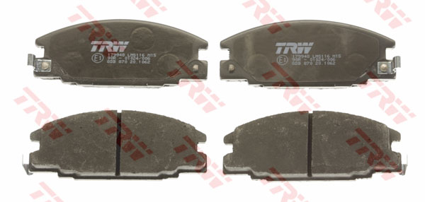 ผ้าเบรค TRW ล้อหน้า ISUZU Vega 4WD 3.0 Turbo ปี 1993 on UTEC (GDB870)