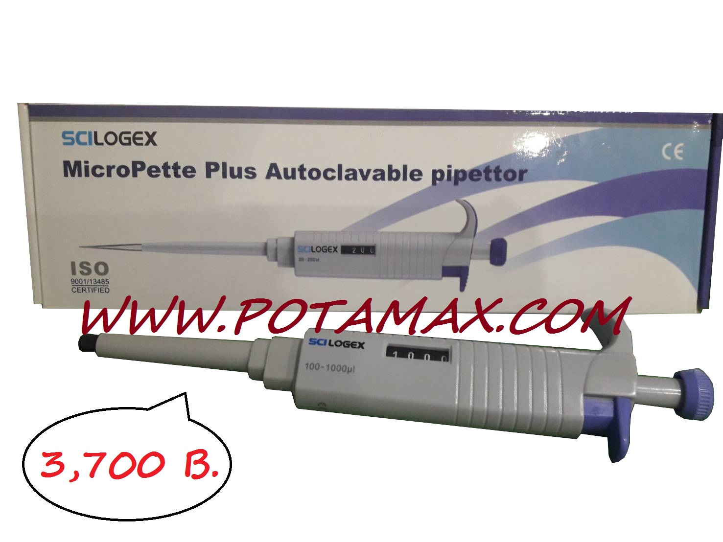 เครื่องดูดจ่ายสายละลาย (MicroPette) 100-1000 μl