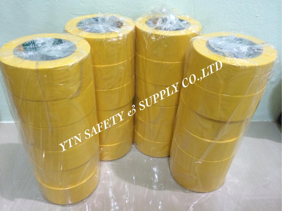 เทป PVC ตีเส้นพื้น ขนาด 48มม.x33ม. สีเหลือง