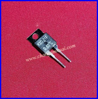 KSD-01F D 50 °C Thermo switch เทอร์โมสวิตช์ เทอร์สตัท (D เป็นสวิตช์วงจรปิด เมื่ออุณหภูมิปกติ วัดขึ้นซีโร่โอมห์ )
