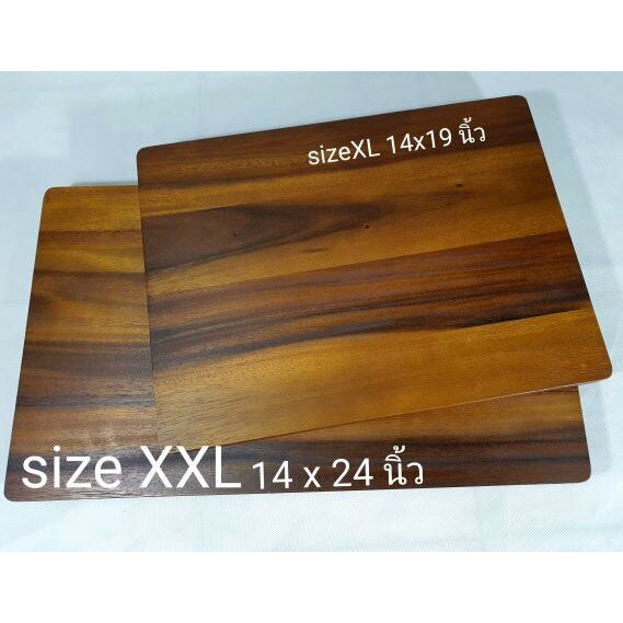 MINIWOOD เขียงไม้ใหญ่ 14"x24" เขียงไม้จามจุรีไม้แท้ Wooden cutting board FOOD GRADE